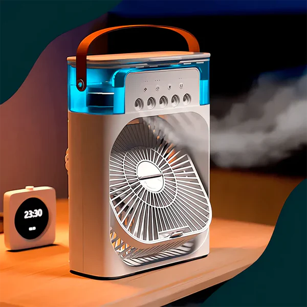 Ventilador humidificador de nebulización blanco